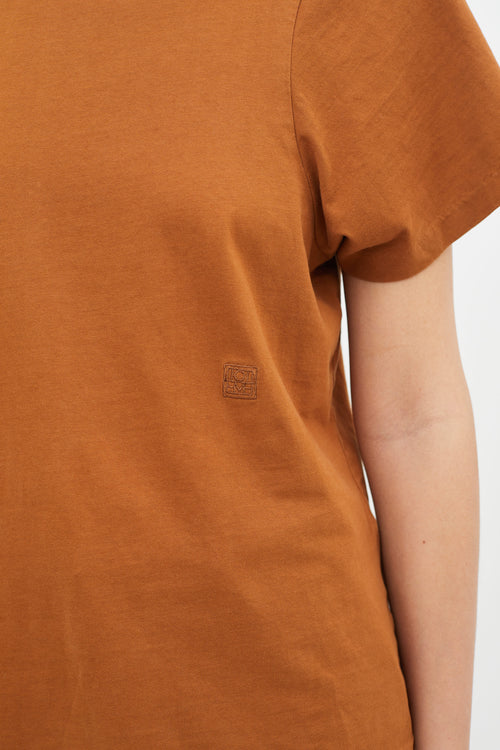 Totême Brown Short Sleeve T-Shirt