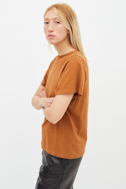 Totême Brown Short Sleeve T-Shirt