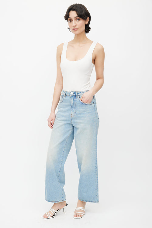 Totême Light Blue Wide Leg Denim