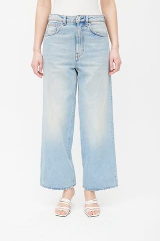 Totême Light Blue Wide Leg Denim