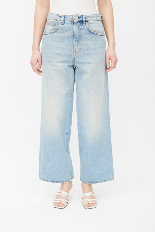 Totême Light Blue Wide Leg Denim