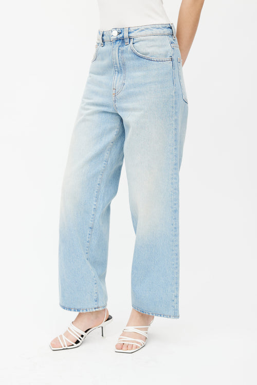 Totême Light Blue Wide Leg Denim