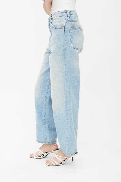 Totême Light Blue Wide Leg Denim