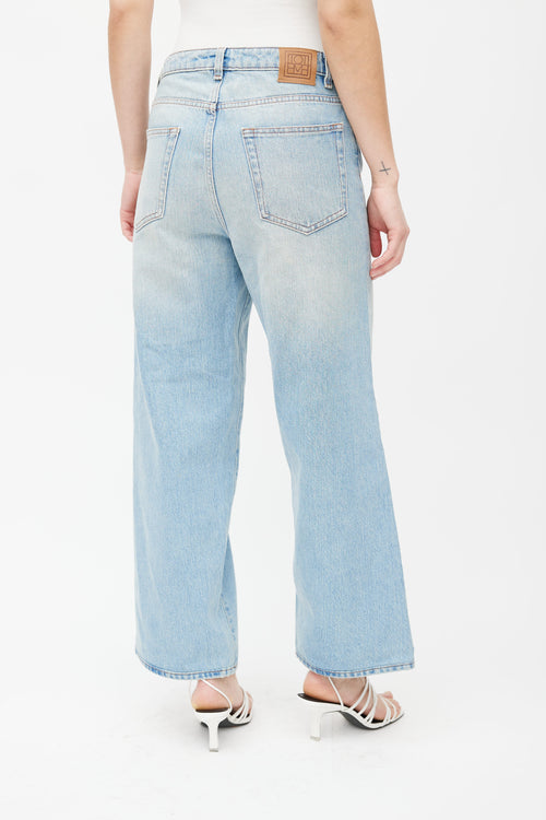 Totême Light Blue Wide Leg Denim