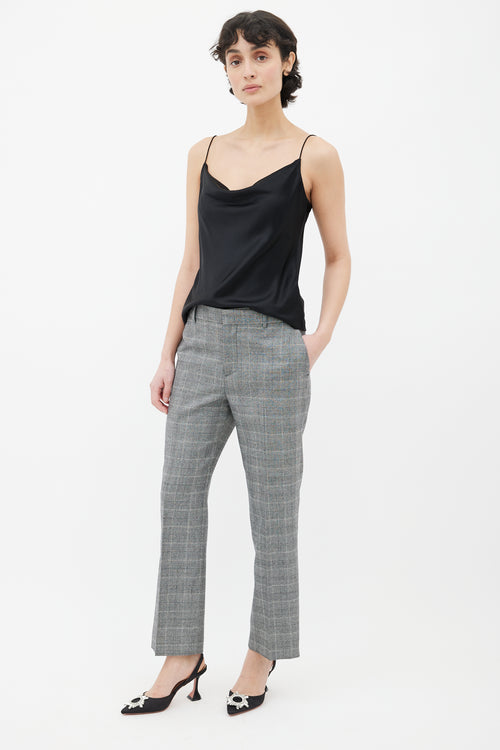 Valentino Grey Glen Check Trouser