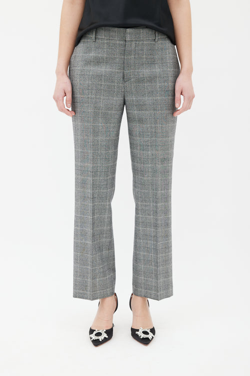 Valentino Grey Glen Check Trouser