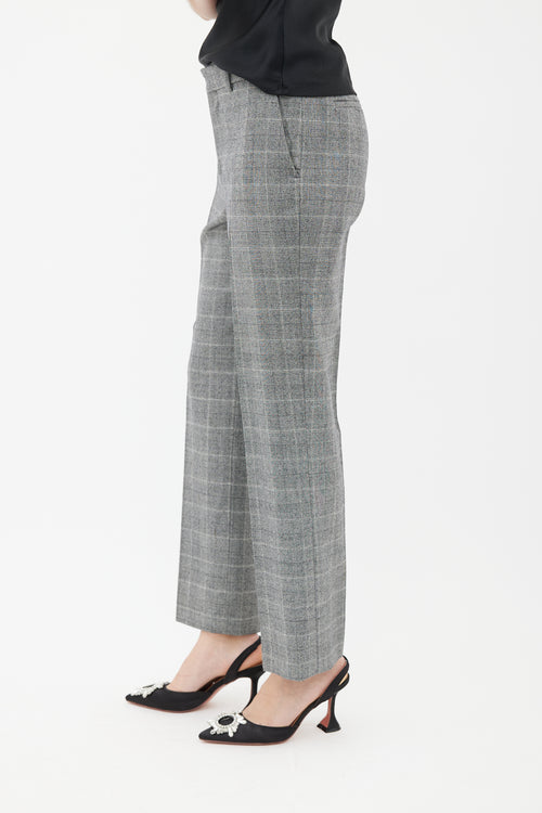 Valentino Grey Glen Check Trouser