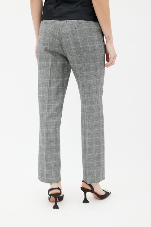 Valentino Grey Glen Check Trouser