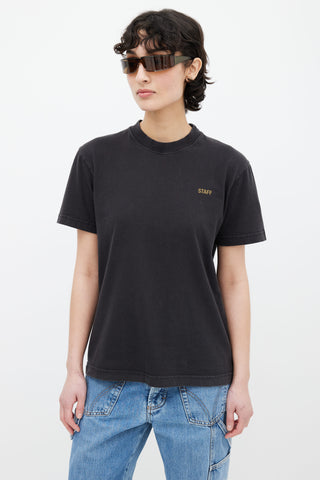 Vetements RTW 2018 Washed Black Staff T-Shirt