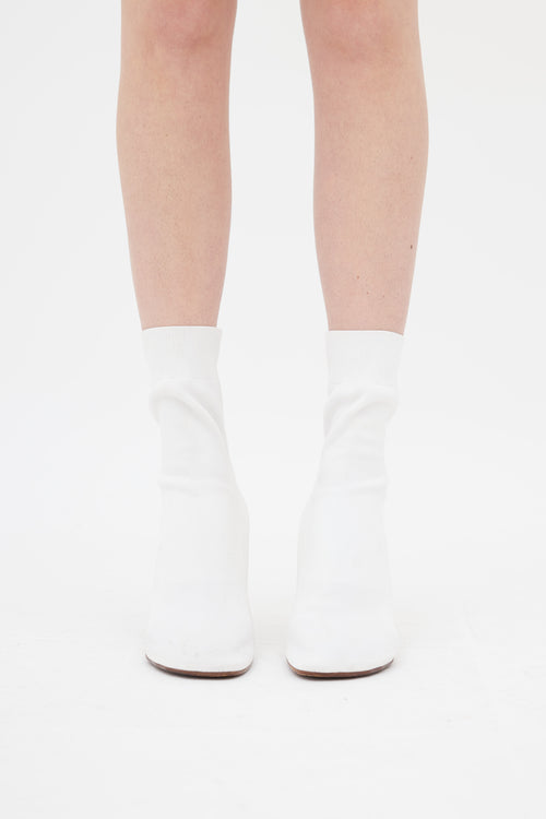 Vetements White Eiffel Tower Sock Boot