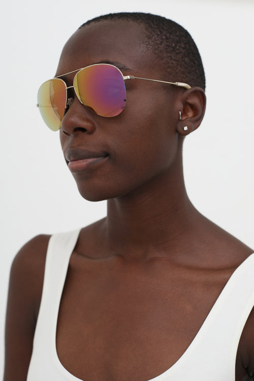 Victoria Beckham Malibu Reflective Gradient Sunglasses