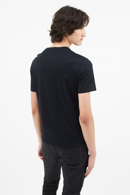 Wooyoungmi Black Asymmetrical Layered T-Shirt