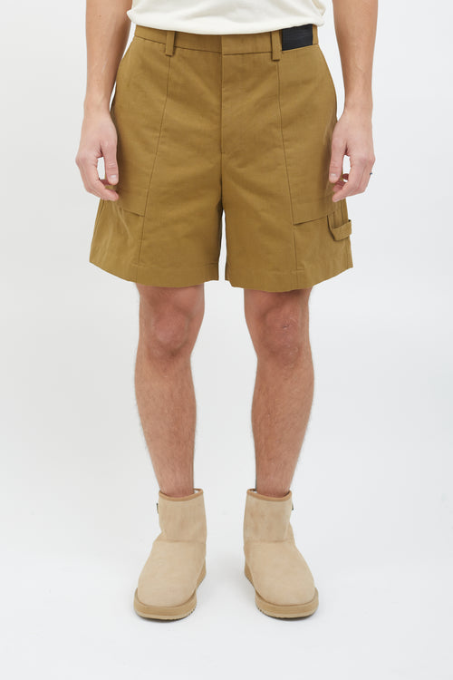 Wooyoungmi Brown Cotton Khaki Short