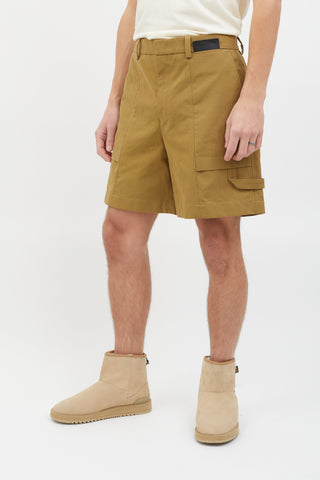 Wooyoungmi Brown Cotton Khaki Short