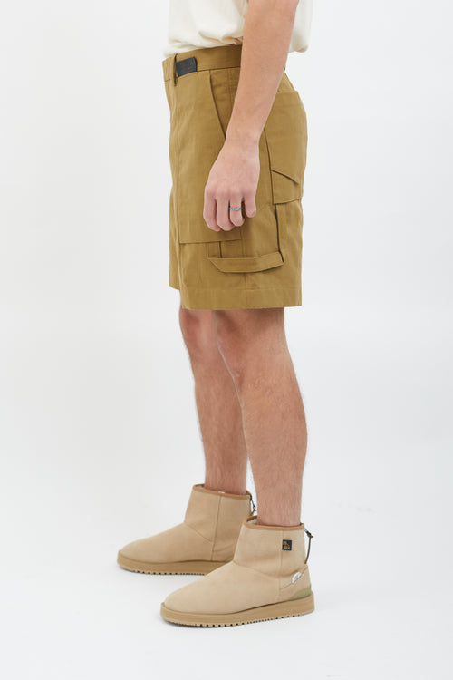 Wooyoungmi Brown Cotton Khaki Short