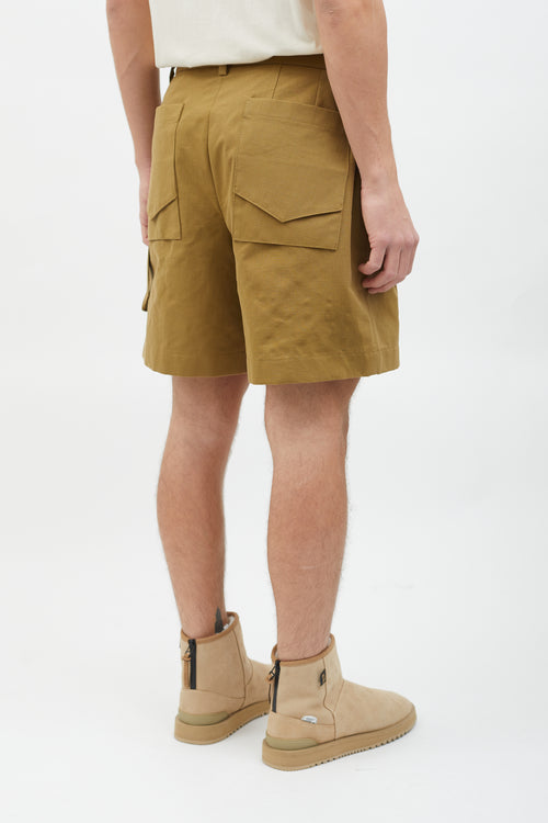 Wooyoungmi Brown Cotton Khaki Short