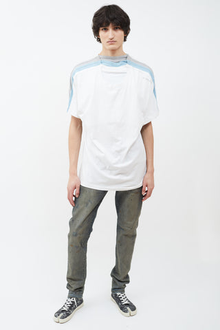 Y/Project White Multi Layered T-Shirt