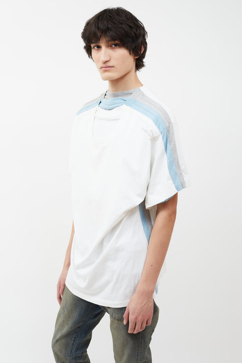 Y/Project White Multi Layered T-Shirt