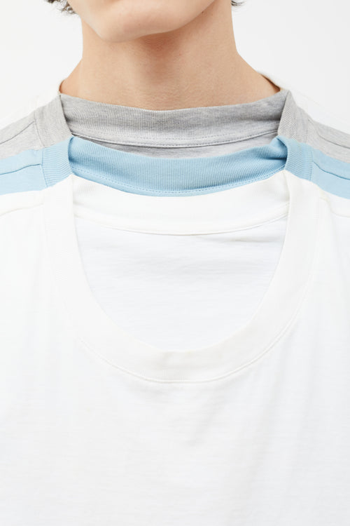 Y/Project White Multi Layered T-Shirt