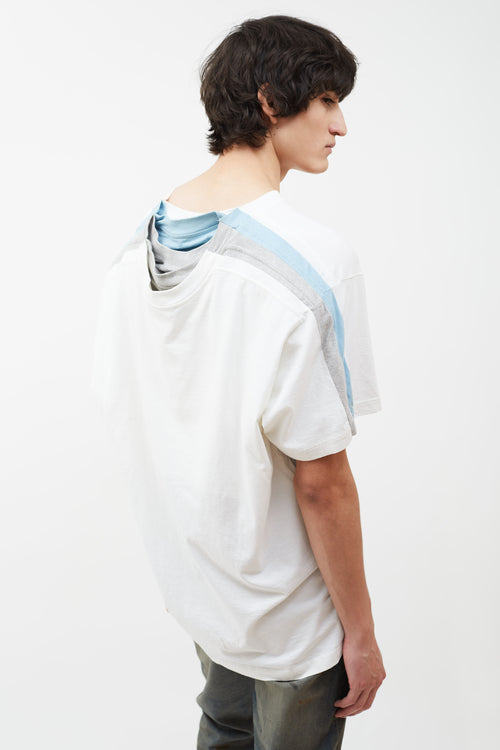 Y/Project White Multi Layered T-Shirt