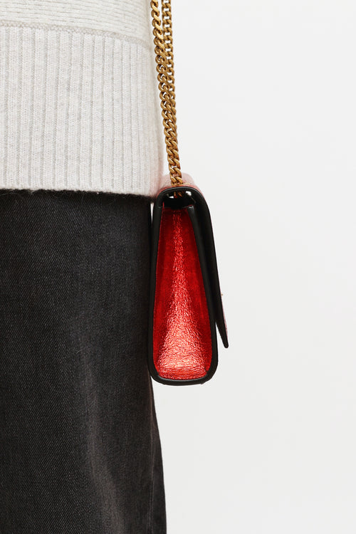 Saint Laurent Cherry Red Super Crack Kate Crossbody