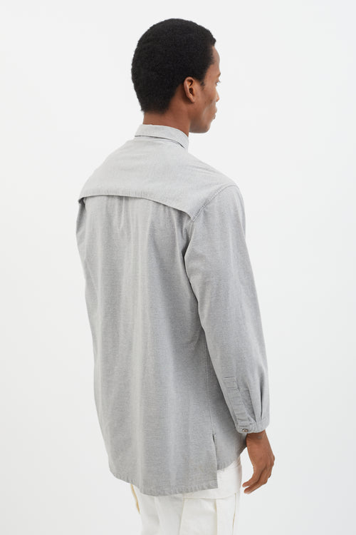 Y
s Grey Long Sleeve Polo Shirt