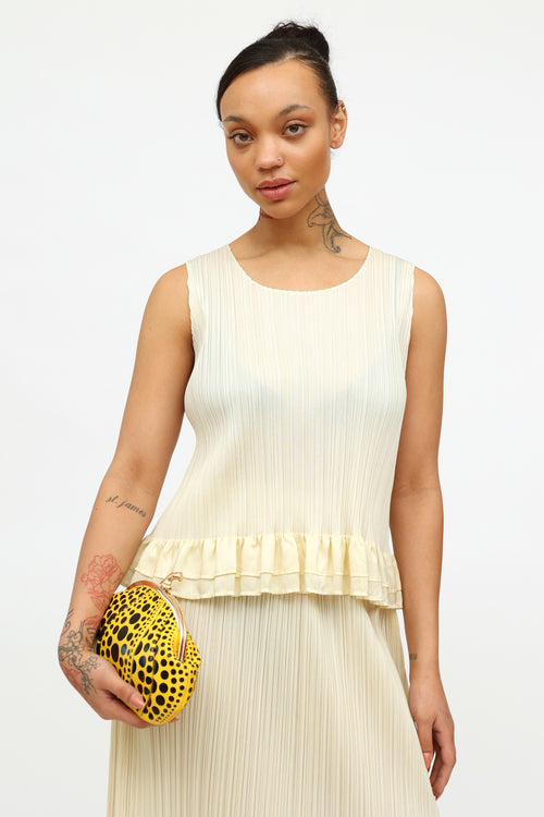 Yayoi Kusama Yellow Spotted Pumpkin Clutch