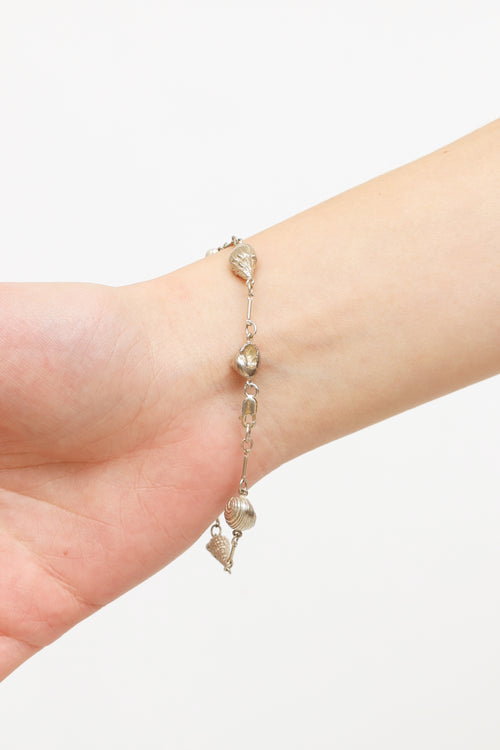 Birks Sterling Silver 18K Gold Seashore Bracelet