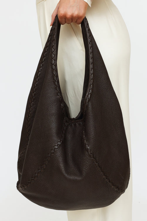 Bottega Veneta Brown Leather Shoulder Bag