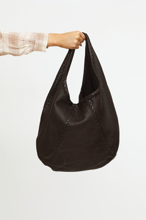 Bottega Veneta Brown Leather Shoulder Bag