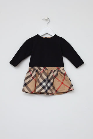 Gucci Kids Black Check Dress