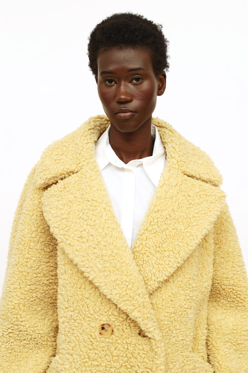 Burberry Lillingstone Yellow Teddy Coat