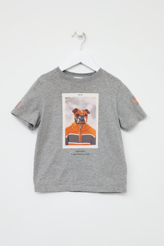 Burberry Kids Grey Pete Graphic Top