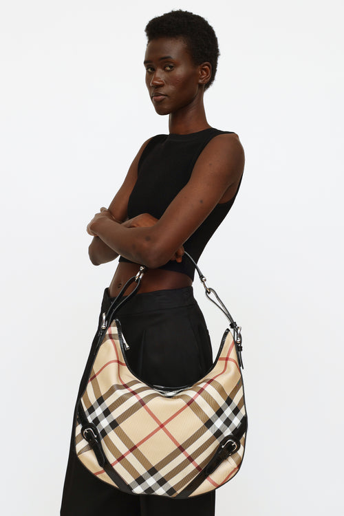 Burberry Nova Check Barton Shoulder Bag