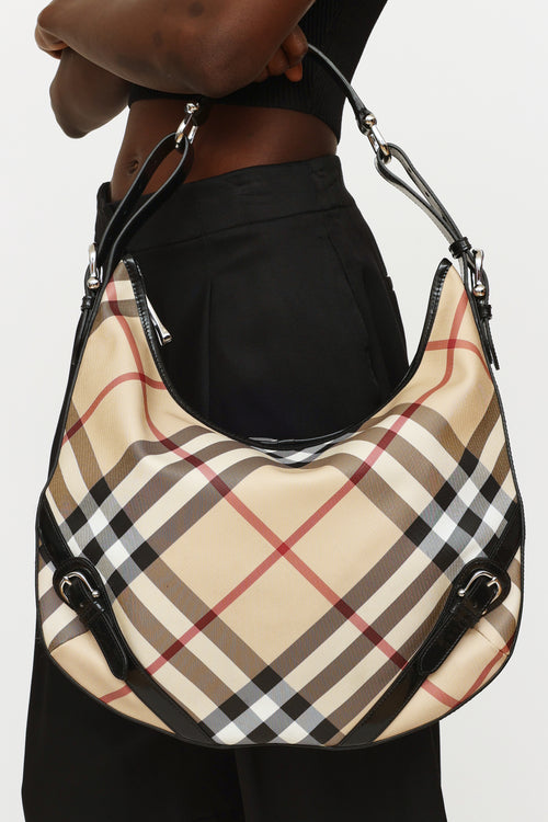 Burberry Nova Check Barton Shoulder Bag