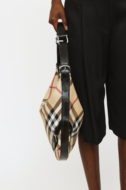 Burberry Nova Check Barton Shoulder Bag