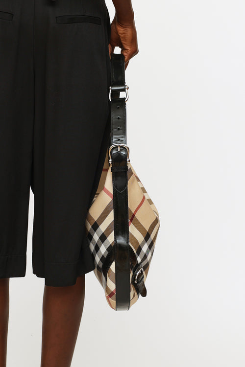 Burberry Nova Check Barton Shoulder Bag