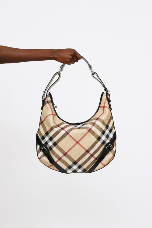 Burberry Nova Check Barton Shoulder Bag