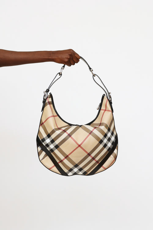 Burberry Nova Check Barton Shoulder Bag