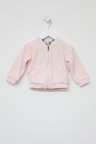 Burberry Kids Pink Velvet 2PC Tracksuit