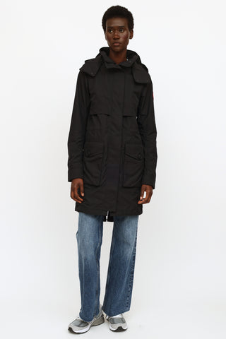 Canada Goose Black Cavalry Trench Coat