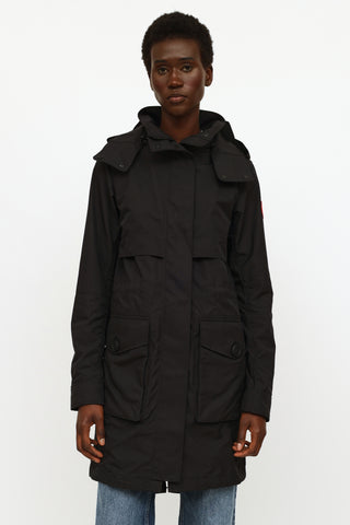 Canada Goose Black Cavalry Trench Coat