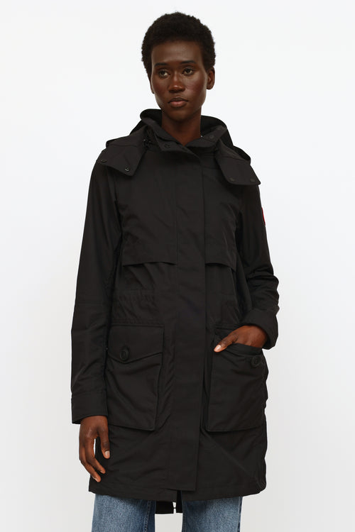 Canada Goose Black Cavalry Trench Coat