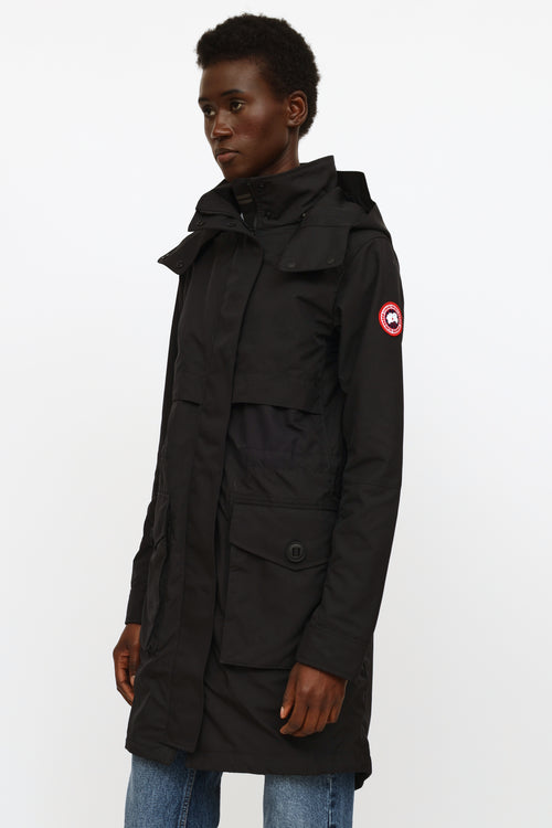 Canada Goose Black Cavalry Trench Coat