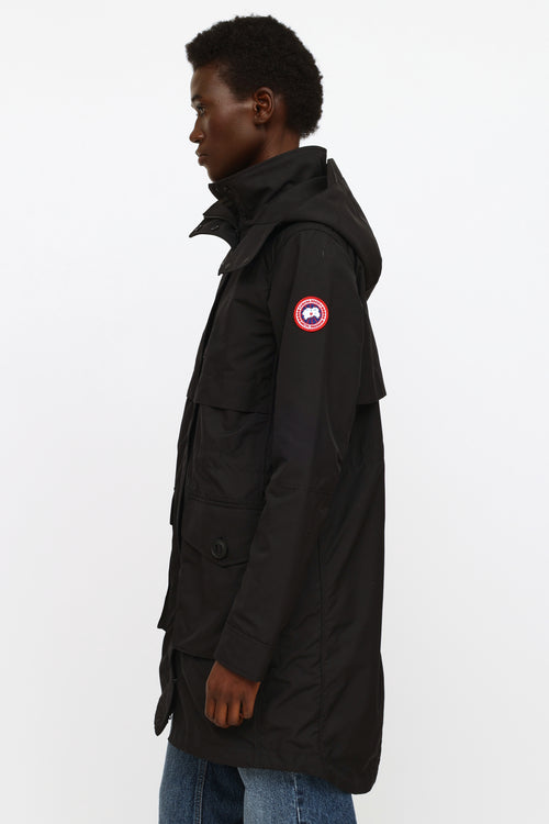 Canada Goose Black Cavalry Trench Coat