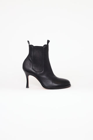 Celine Black Leather HH Chelsea Boot