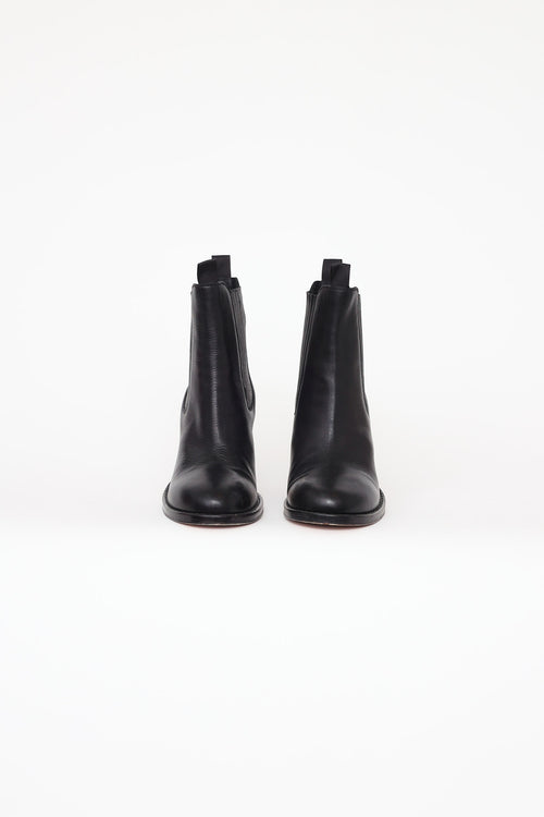 Celine Black Leather HH Chelsea Boot