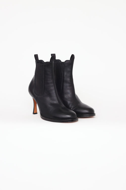 Celine Black Leather HH Chelsea Boot