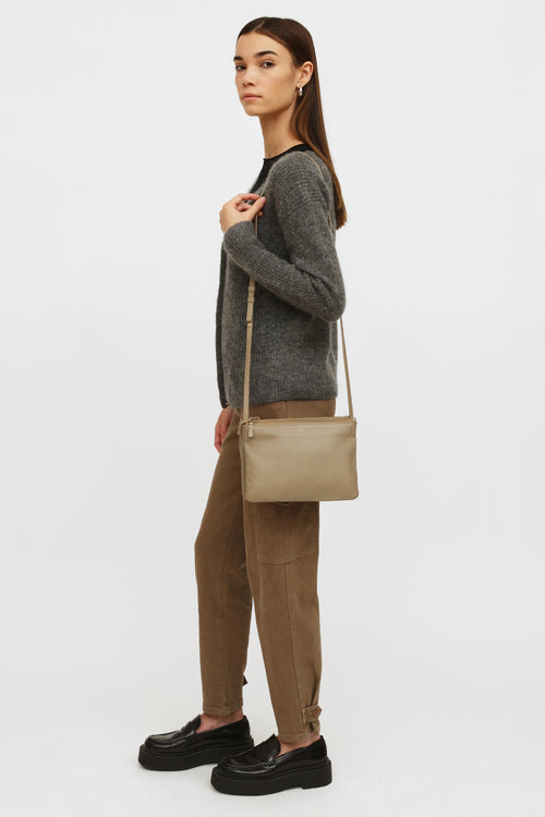 Celine Beige Trio Crossbody Bag