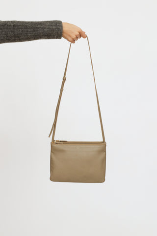 Celine Beige Trio Crossbody Bag